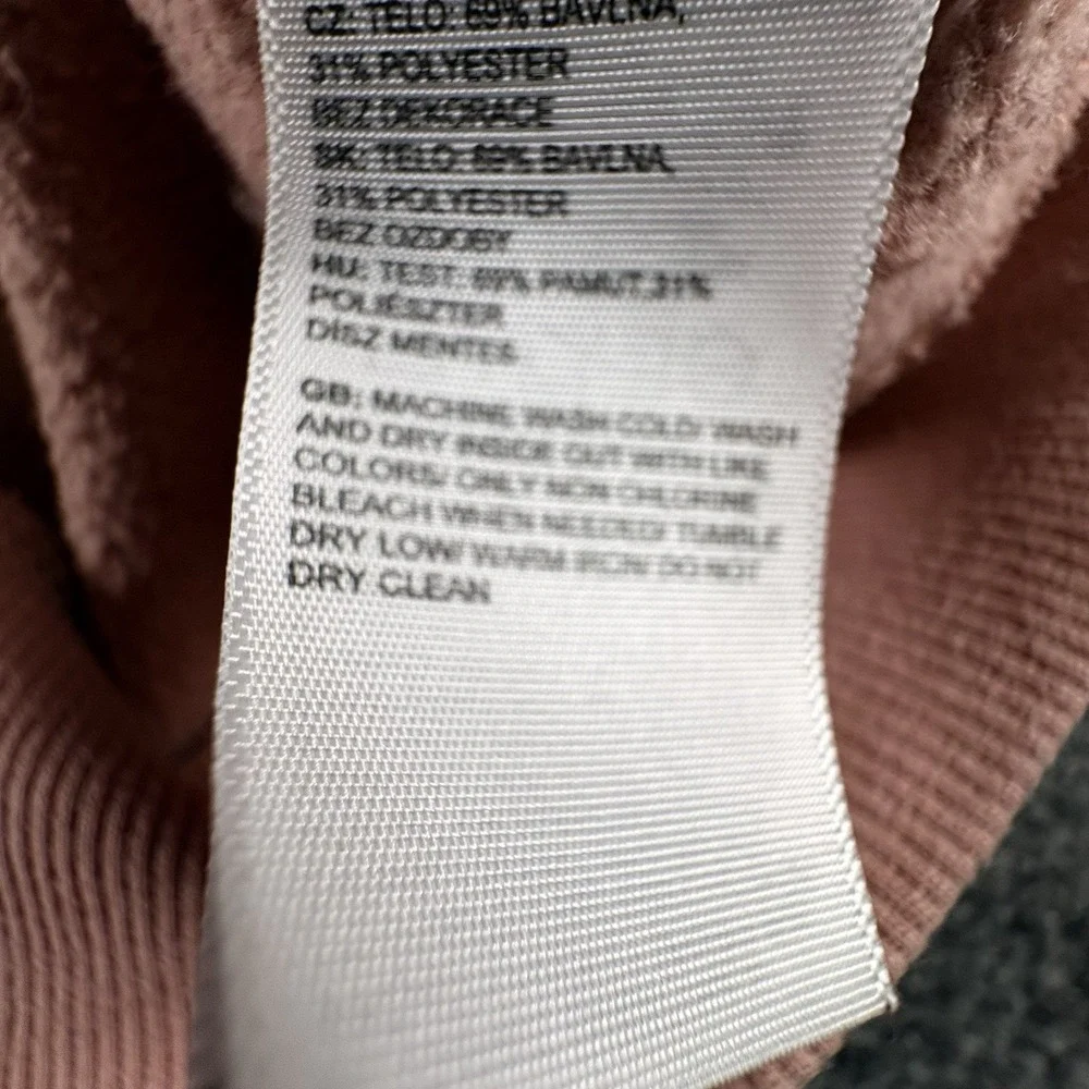 The North Face Hoodie Men's M Pink Logo Sweatshirt Fleece Streetwear Grunge